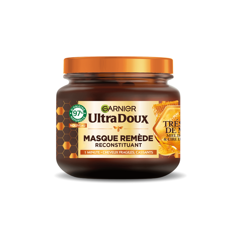 GARNIER ULTRA DOUX Masque Remède Reconstituant Trésors de Miel 340 ml