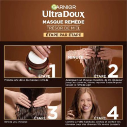 GARNIER ULTRA DOUX Masque Remède Reconstituant Trésors de Miel 340 ml