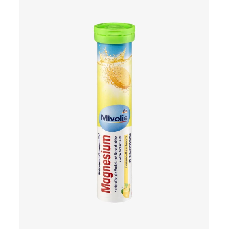 MIVOLIS - Magnésium en comprimés effervescents, 20 comprimés, 82 g