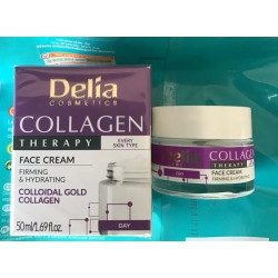 DELIA COSMETICS - Collagen Crème de jour raffermissante et hydratante visage, 50ml