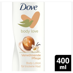 DOVE - BODY LOTION - LAIT CORPOREL HYDRATANT POUR PEAUX SÈCHES -SOINS choyant, Verwöhnende Pflege 400 ML