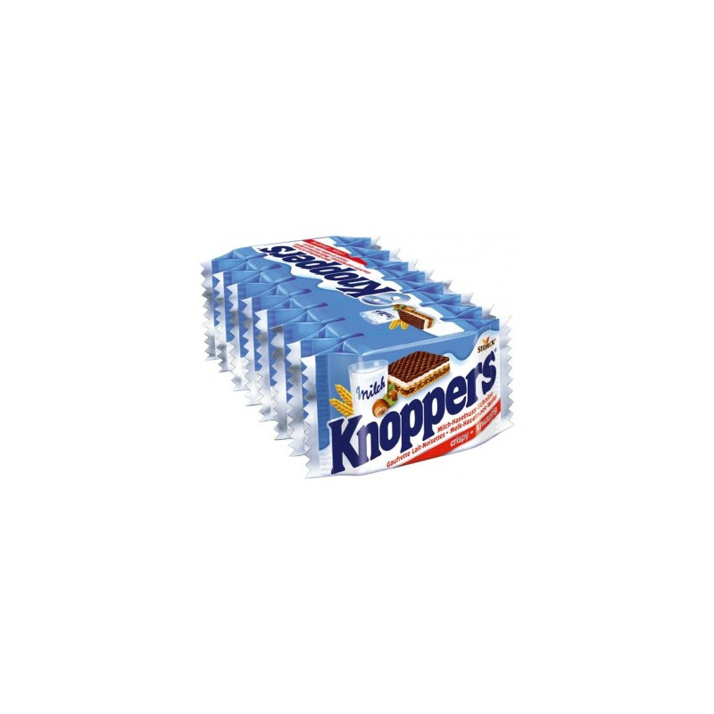 KNOPPERS Gaufrette fourrée au lait et à la pâte de noisettes -Knoppers Classics 8 X 25g