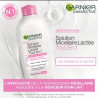 GARNIER SKINACTIVE -Solution Eau micellaire démaquillante lactée pour peaux sèches et sensibles 400 ml