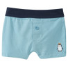 TOPOMINI - 3 boxer bébé à motif pingouin -  turquoise / crème 86/92 (18-24 mois)