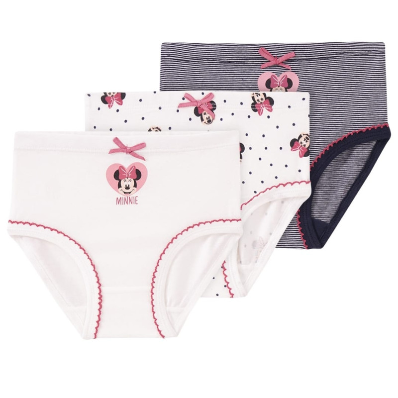 TOPOMINI - Lot de 3 slips Minnie Mouse 86/92 (18-24 mois)