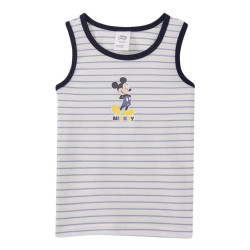 TOPOMINI - 2 maillots de corps Mickey Mouse avec imprimé bleu foncé / blanc  86/92 (18-24 mois )