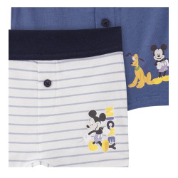 TOPOMINI - Lot de 2 boxer Mickey Mouse avec imprimé bleu foncé / blanc  86/92 (18-24 mois )