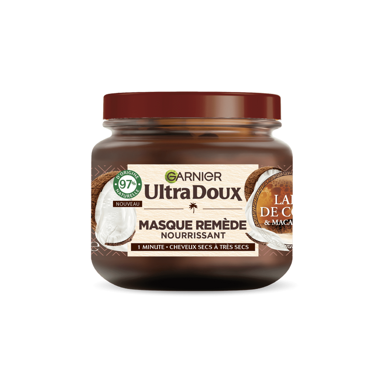 GARNIER ULTRA DOUX Masque Remède Lait de Coco & Macadamia 380  ml