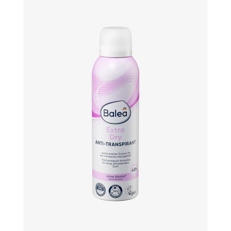 Balea - Deo Spray Antitranspirant Extra Dry, 200 ml