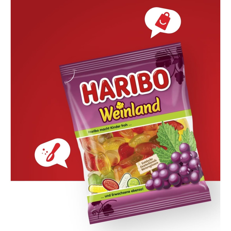 HARIBO - Weindland, Pays du Vin 175 g