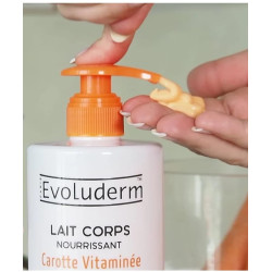 EVOLUDERM - Lait Corps Nourrissant Carotte Vitaminée 500 ml