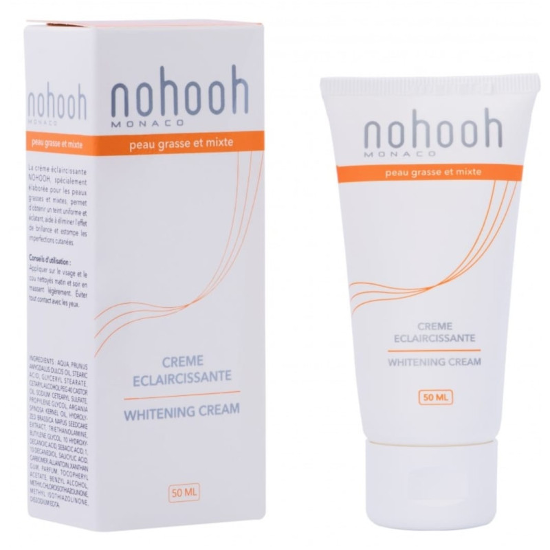 Nohooh - Crème Éclaircissante Peau Grasse Et Mixte 50 ml