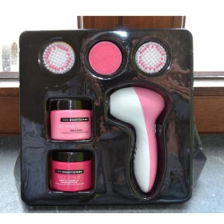 Set de nettoyage pour le visage à Dual vitesse - 6 pièces - Rose