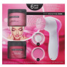 Set de nettoyage pour le visage à Dual vitesse - 6 pièces - Rose