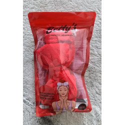 Betty's - Bandeau cosmétique Betty's pour les cheveux rouge