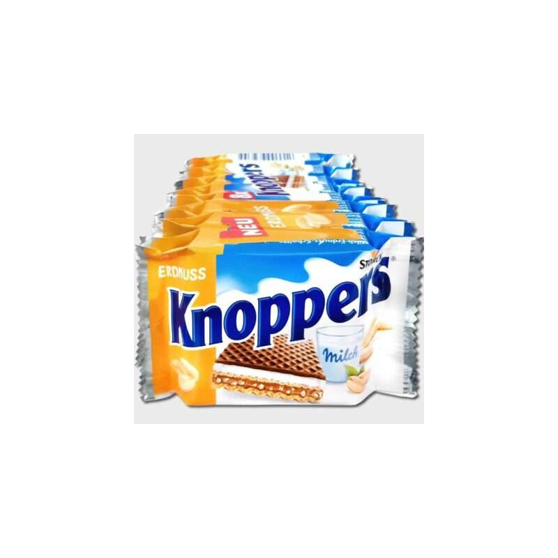 KNOPPERS Gaufrettes aux Arachide paquet de 8 X 25g