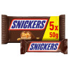 SNICKERS barre chocolat, caramel et cacahuètes - Multipack 5x50g