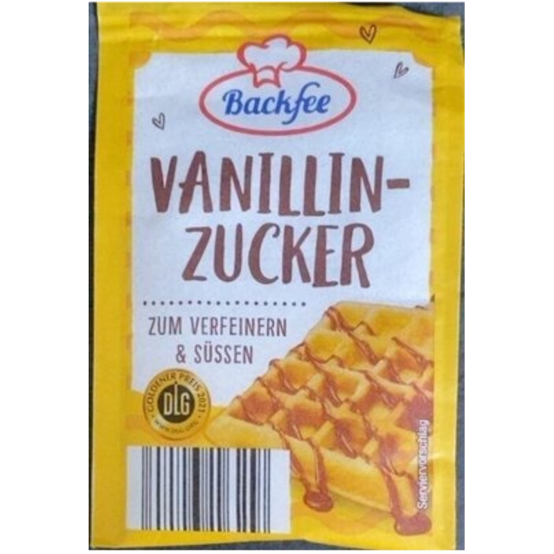 BACKFEE - Sucre vanillé en sachet 15 x 8g