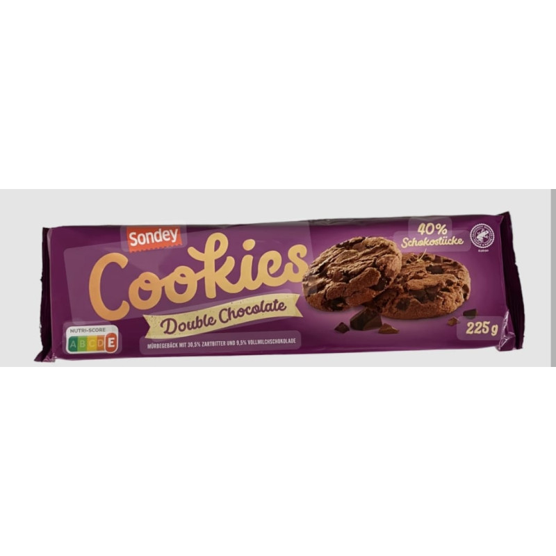 Sondey - CookiesDouble chocolat 225g