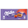 Milka - Tablette de chocola Fraise 100g