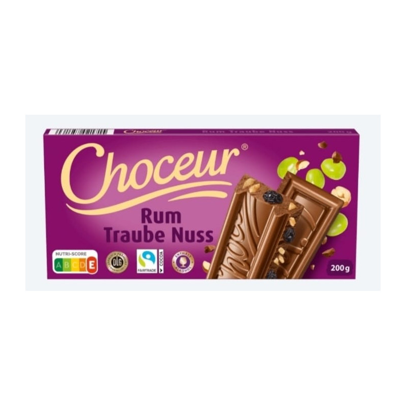 CHOCEUR - Rhum-raisin-noix 200 g