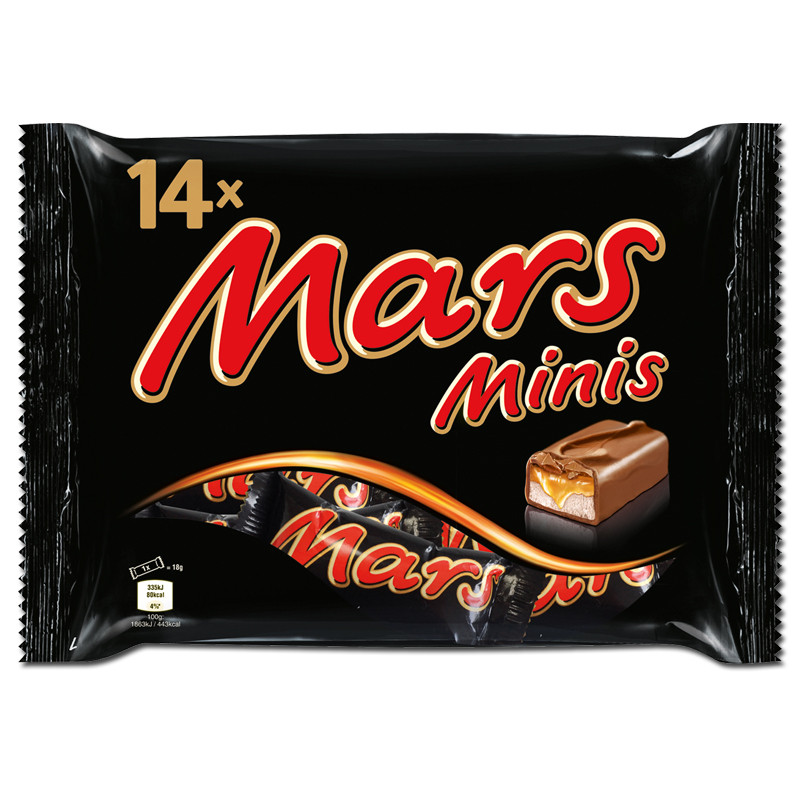 Mars Minis, barre, chocolat, sachet de 275g