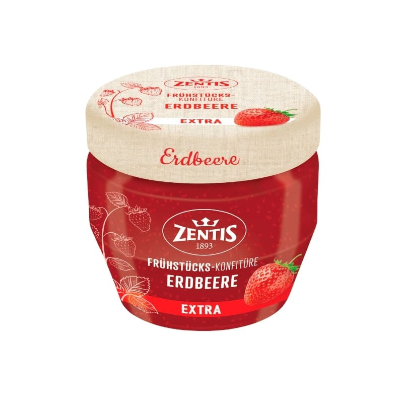 Zentis - confiture de fraises Extra 230 g