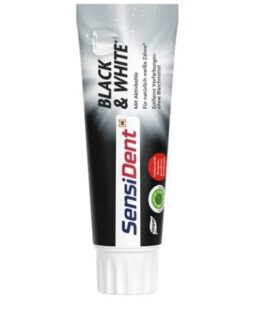SENSIDENTdentifrice Black & White Charbon actif 75 ml