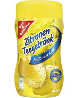 GUT & GUNSTIG -Boisson au thé, Citron, chaude ou froide, pour env. 8 litres, 400g