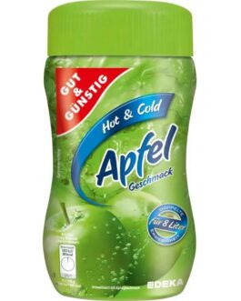GUT & GUNSTIG – Thé Pomme -Boisson au thé, chaude ou froide, pour env. 8 litres, 400g