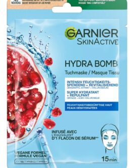 GARNIER SKINACTIVE- Masque tissu hydra bomb – Grenade et acide hyaluronique 28g